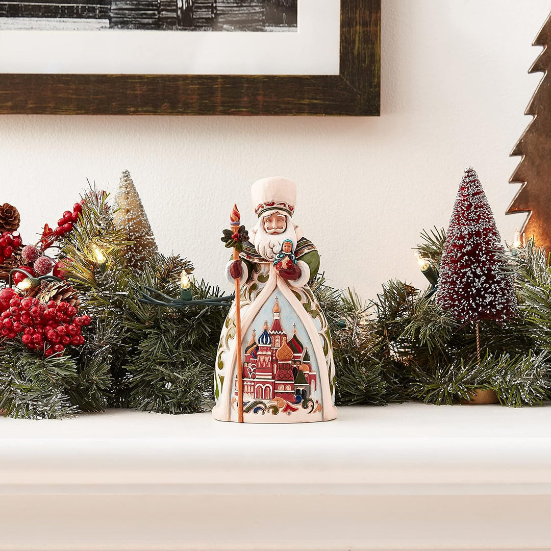 Enesco Jim Shore Heartwood Creek Figur aus Kunstharz, russischer Weihnachtsmann, 6.75" to 7.25"h., R