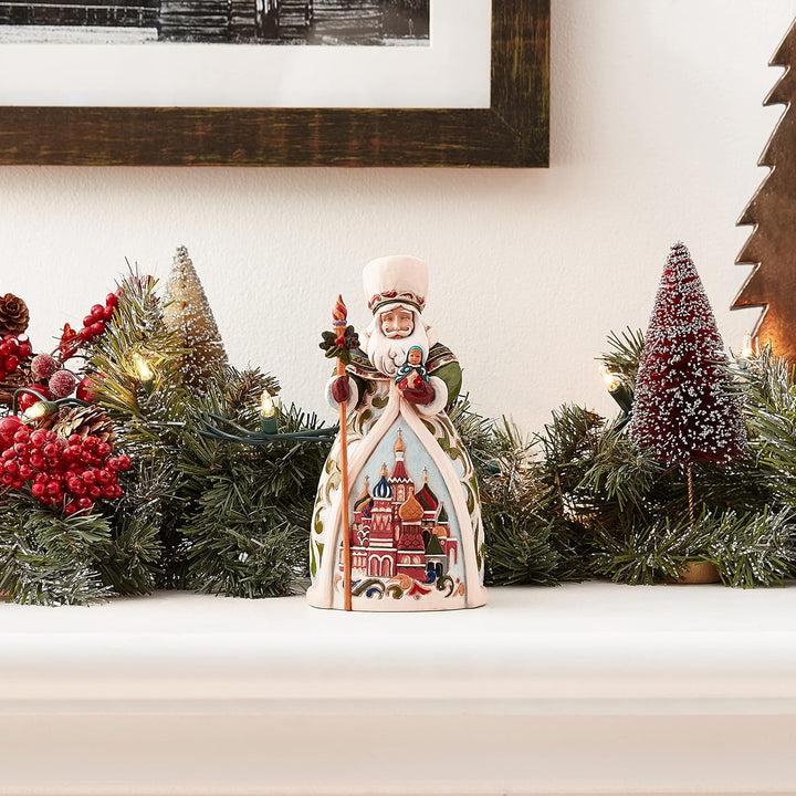 Enesco Jim Shore Heartwood Creek Figur aus Kunstharz, russischer Weihnachtsmann, 6.75" to 7.25"h., R