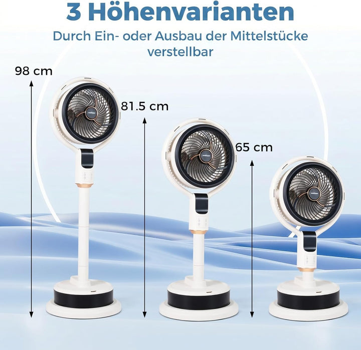 COSTWAY Standventilator mit Wasserkühlung &amp; Fernbedienung, Luftkühle leise | Bodenventilator höhenve