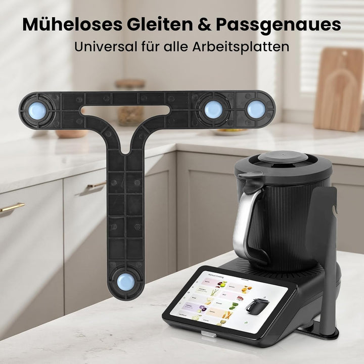 GEEKHOM Gleitbrett für Thermomix TM7 Zubehör Inkl. Brett mit Spatelhalter & Display Abdeckung | Leic