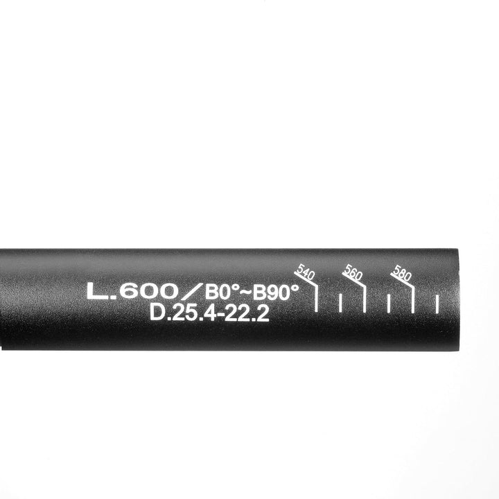 ergotec Fahrradlenker Lenkerbügel AHS-Superlight 25.4 / Aluminium AL6061-T6 Schwarz, Schwarz