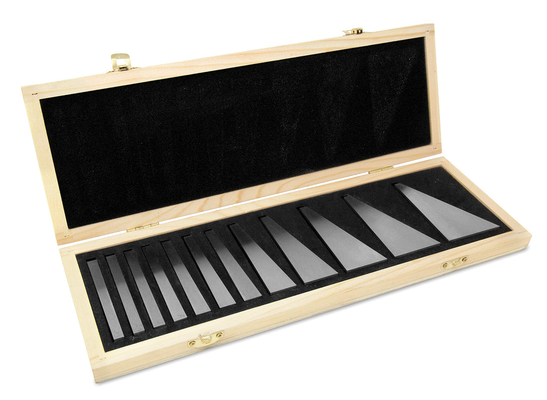 WEN 10412 12-Piece Steel Angle Gauge Block Set with