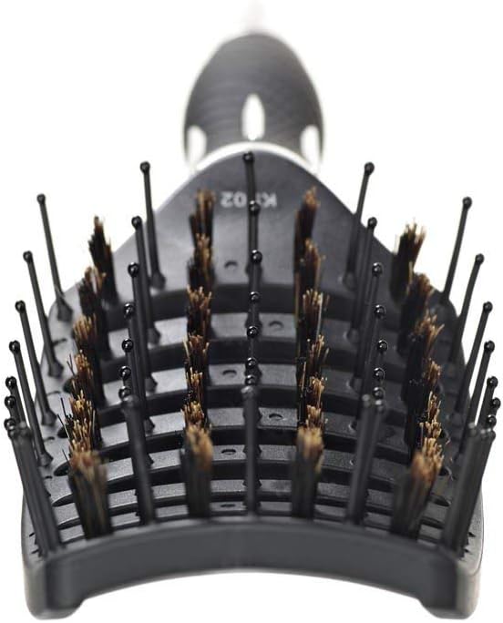 Kent 100% Boar Bristle Curved Nylon Brush - KS02 by Unknown