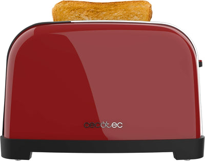 Cecotec Vertikaler Toaster Toastin' time 1700 Double Red, 1700W, Doppelter kurzer und breiter Schlit