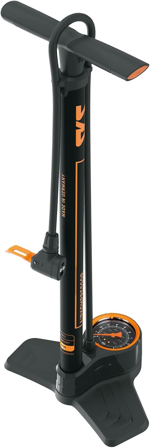 SKS GERMANY AIRKOMPRESSOR 10.0 Standpumpe (Luftpumpe für alle Ventilarten, stabiles Stahlrohr, gross