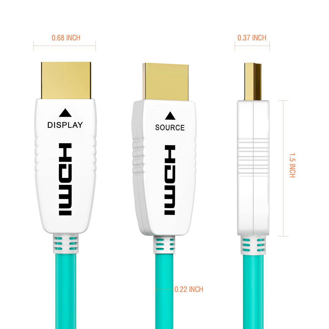 RUIPRO 8K HDMI Glasfaserkabel 15M, Optisches HDMI 2.1 48Gbps 8K@60Hz 4K@120Hz Dynamic HDR eARC Dolby