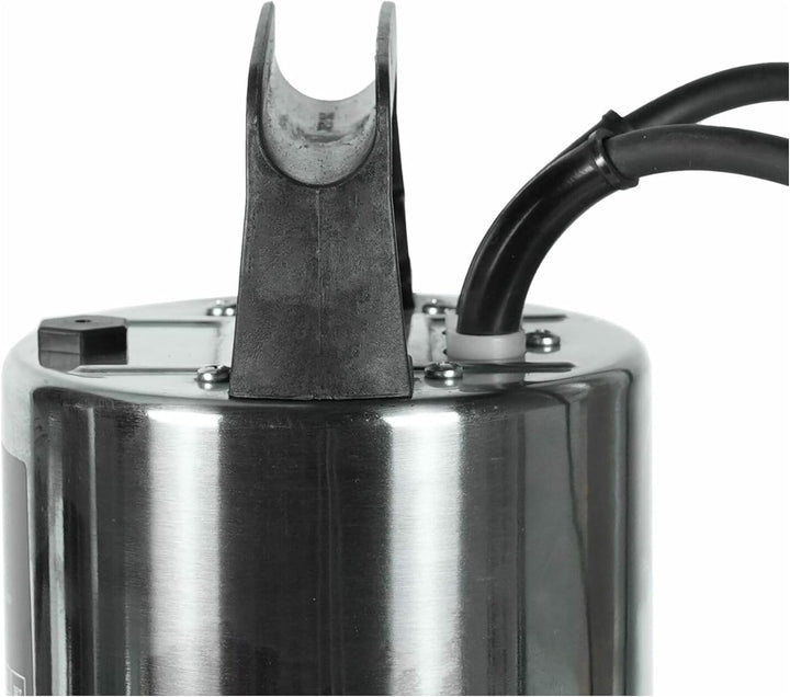 STIER Edelstahl Tauchpumpe Schmutzwasserpumpe ESTW-1100, 20.000 l/h, 11000 W, Edelstahlgehäuse, Schw
