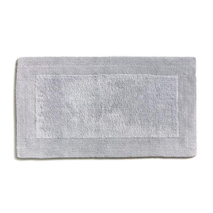 Möve Loft getuftete Badematte, Doubleface 60 x 100 cm aus 100% Baumwolle, Silver