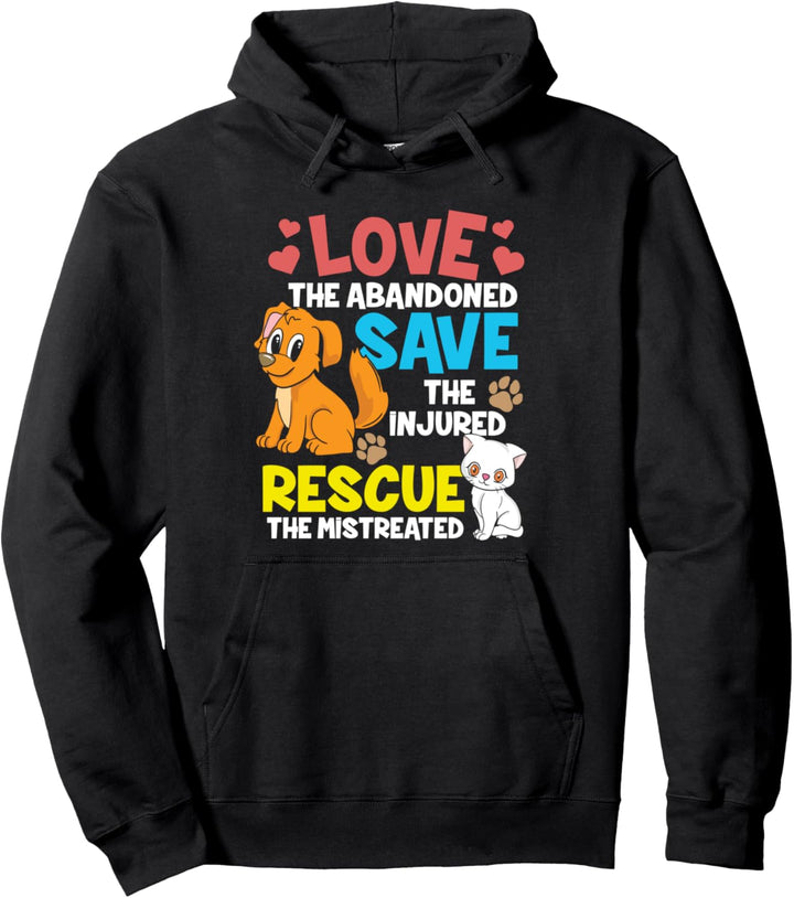 Haustier - Love Save Rescue Pullover Hoodie