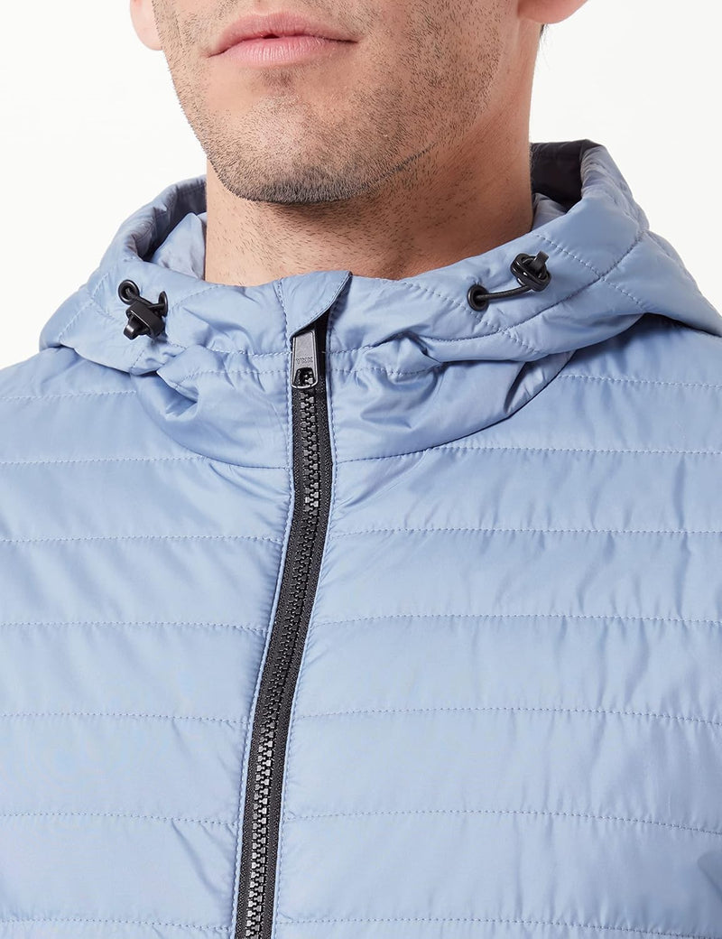 Geox Herren M Wilmer Jacket 46 Faded Denim, 46 Faded Denim