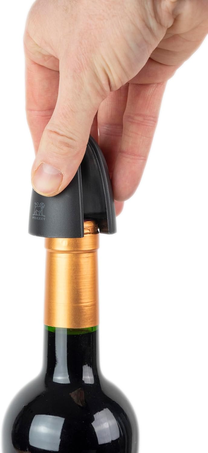 PEUGEOT - Elis Touch - Wiederaufladbarer elektrischer Korkenzieher aus Edelstahl und ABS + Ladeständ