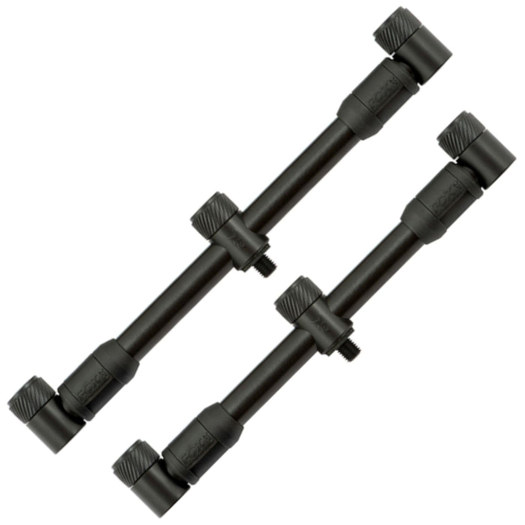 Fox Rutenauflagen für Karpfenruten zum Karpfenangeln Black Label QR Buzzer Bar 3 Rod Adjustable XL