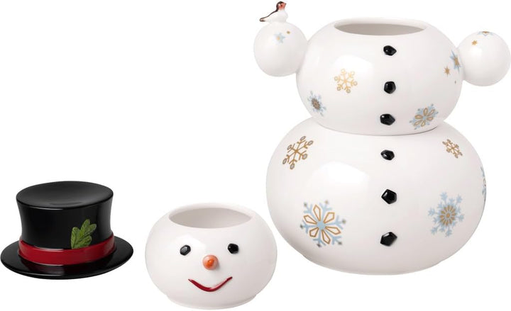 Villeroy & Boch – Christmas Toys Memory Dose, drei übereinander gestapelte Dosen, Gebäckdose in Schn