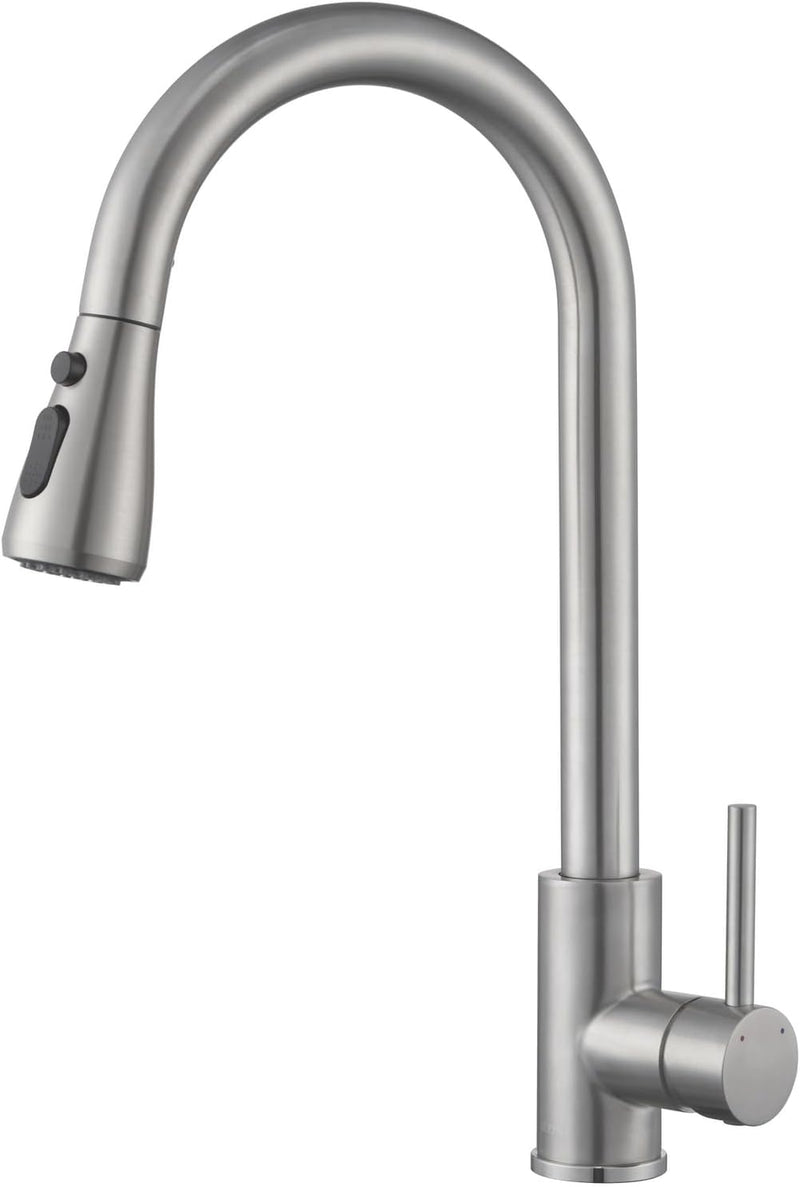 Ulytid Wasserhahn Küche Ausziehbar, Hochdruck Küchenarmatur mit Brause Ausziehbar 3 Modus, Mischbatt