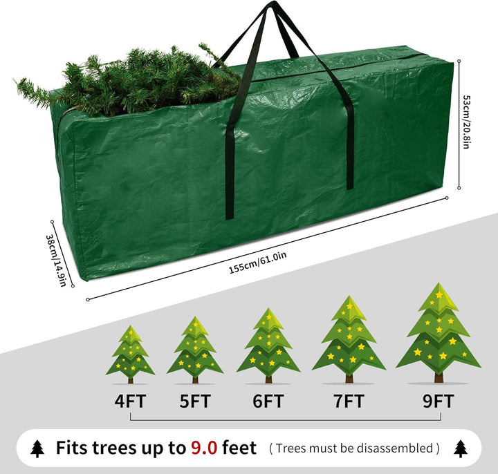 Weihnachtsbaum Aufbewahrungstasche - Rot Weihnachtsbaum Tasche Urlaub extra gross für bis zu 9Ft Bau