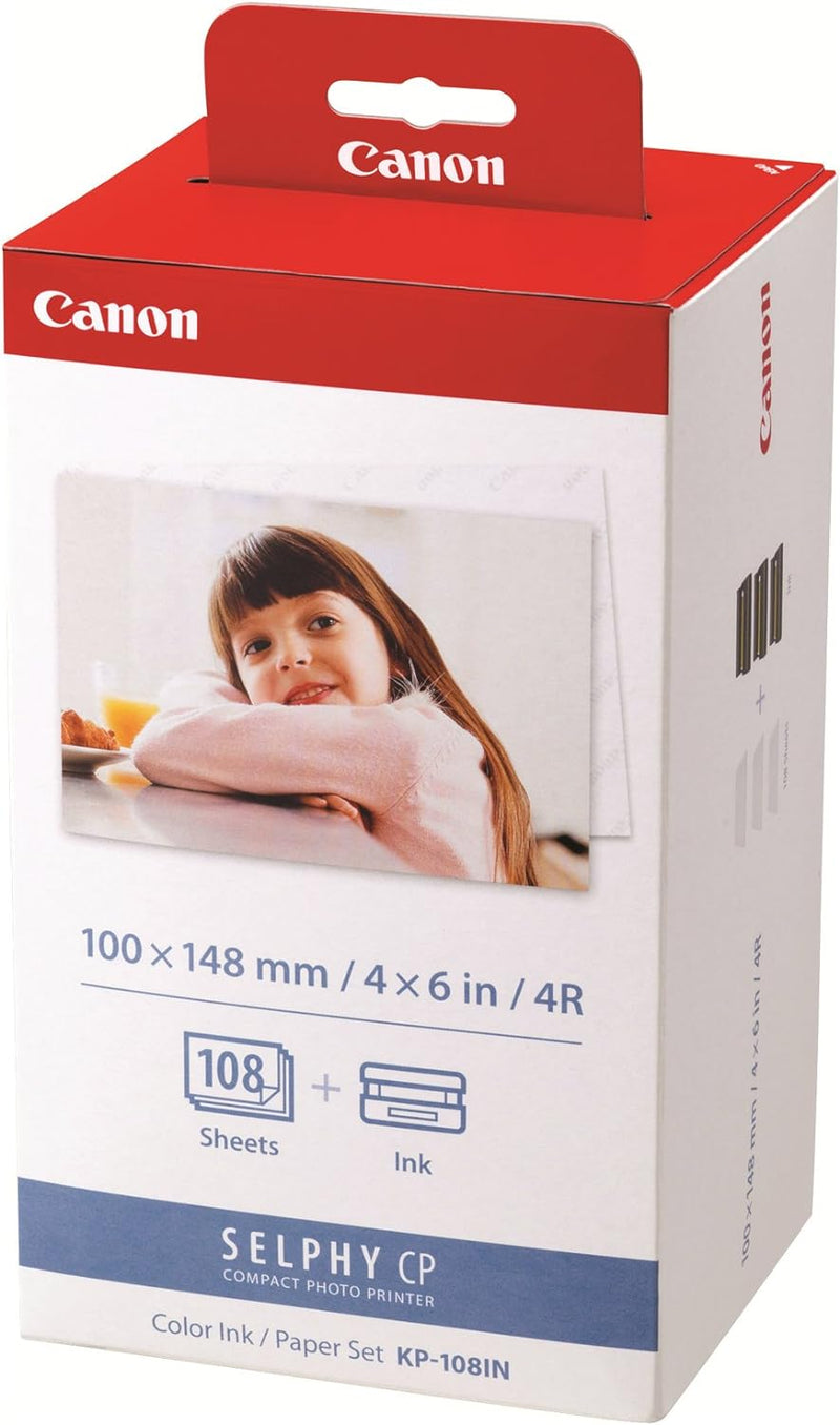 Canon Papier KP-108IN, 108 Blatt 10x15 mit Farbkartusche