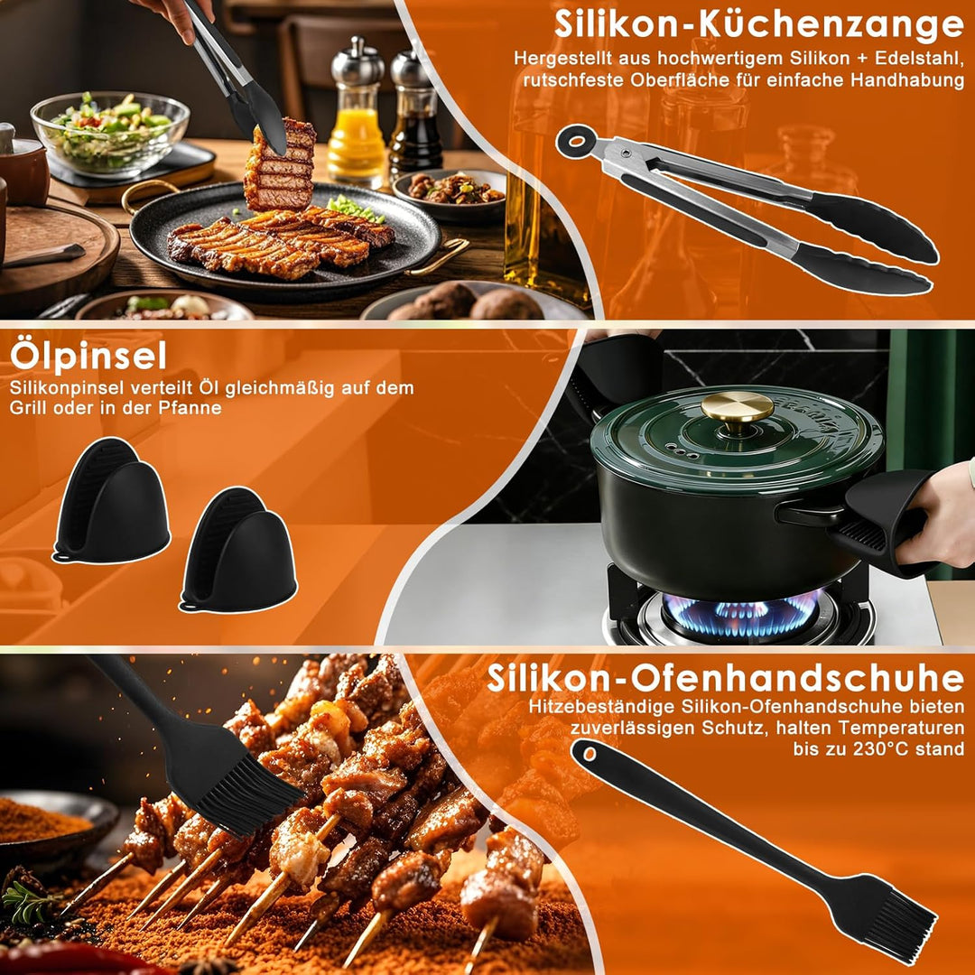 Ninja Airfryer Zubehör Ninja Heissluftfritteuse Zubehör 13 Stück Airfryer Silikonform,Airfryer Zubeh