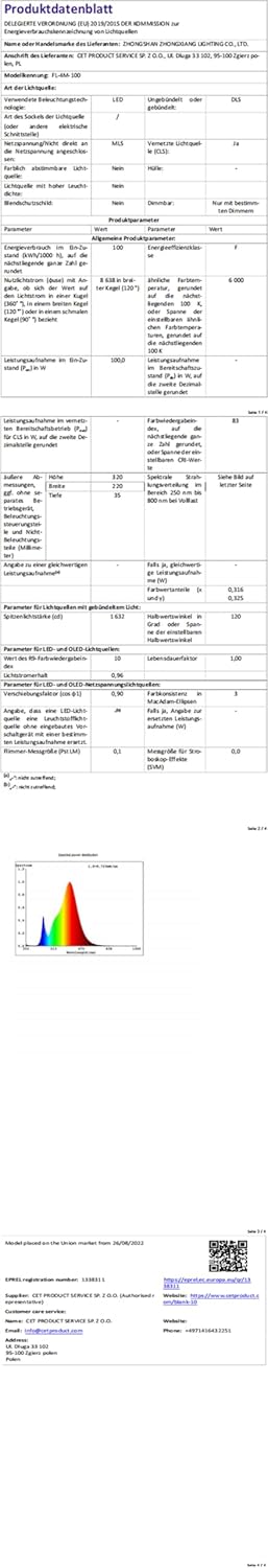 Meision LED Baustrahler 100W 8500LM Warmweiss, Superhell LED Arbeitsscheinwerfer 3000K mit Stecker +