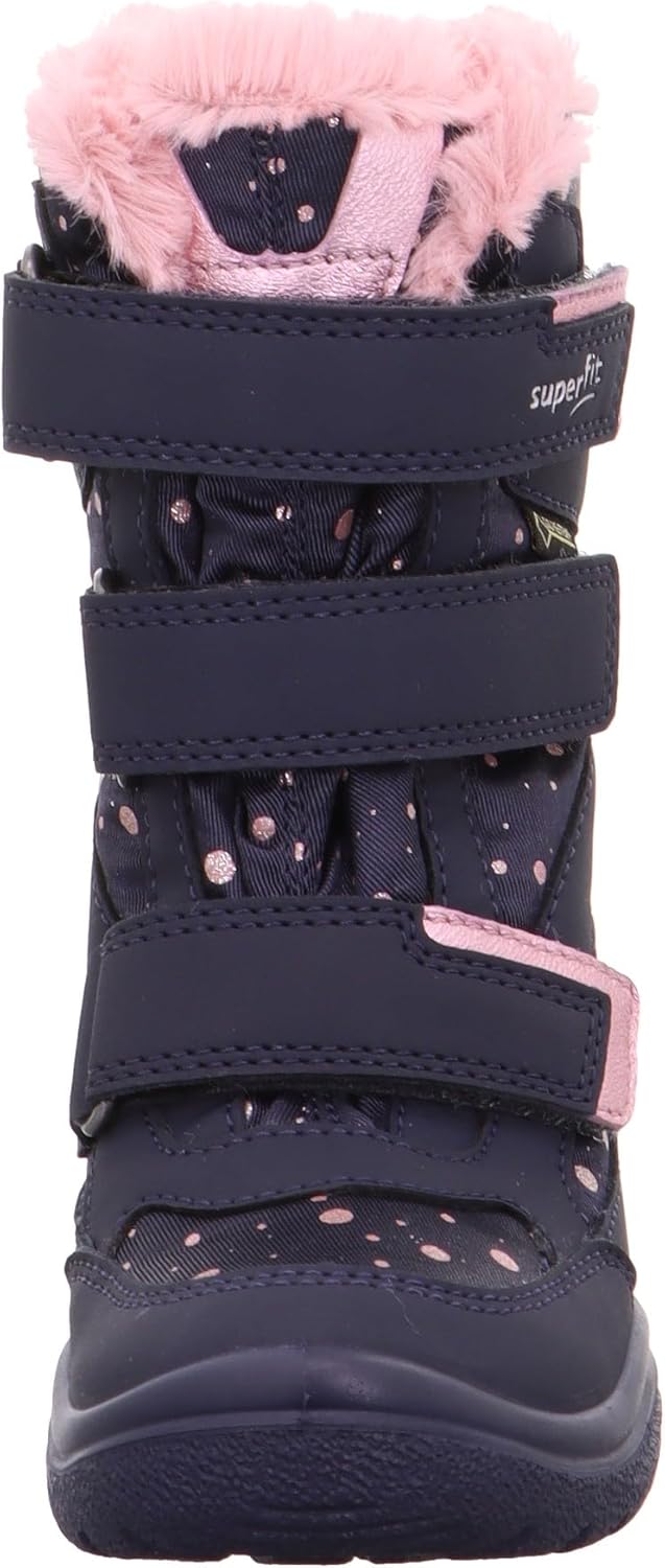 Superfit Mädchen Crystal Schneestiefel 25 EU Blau Rosa 8000 0, 25 EU Blau Rosa 8000 0