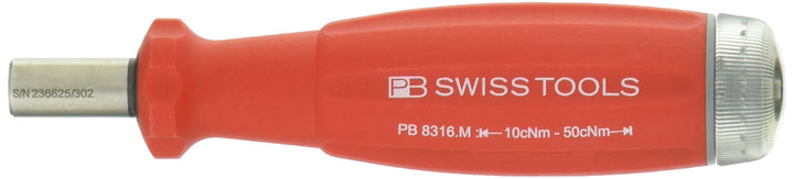 PB Swiss Tools Drehmomentschrauber 10-50cNm mit Bitaufnahme