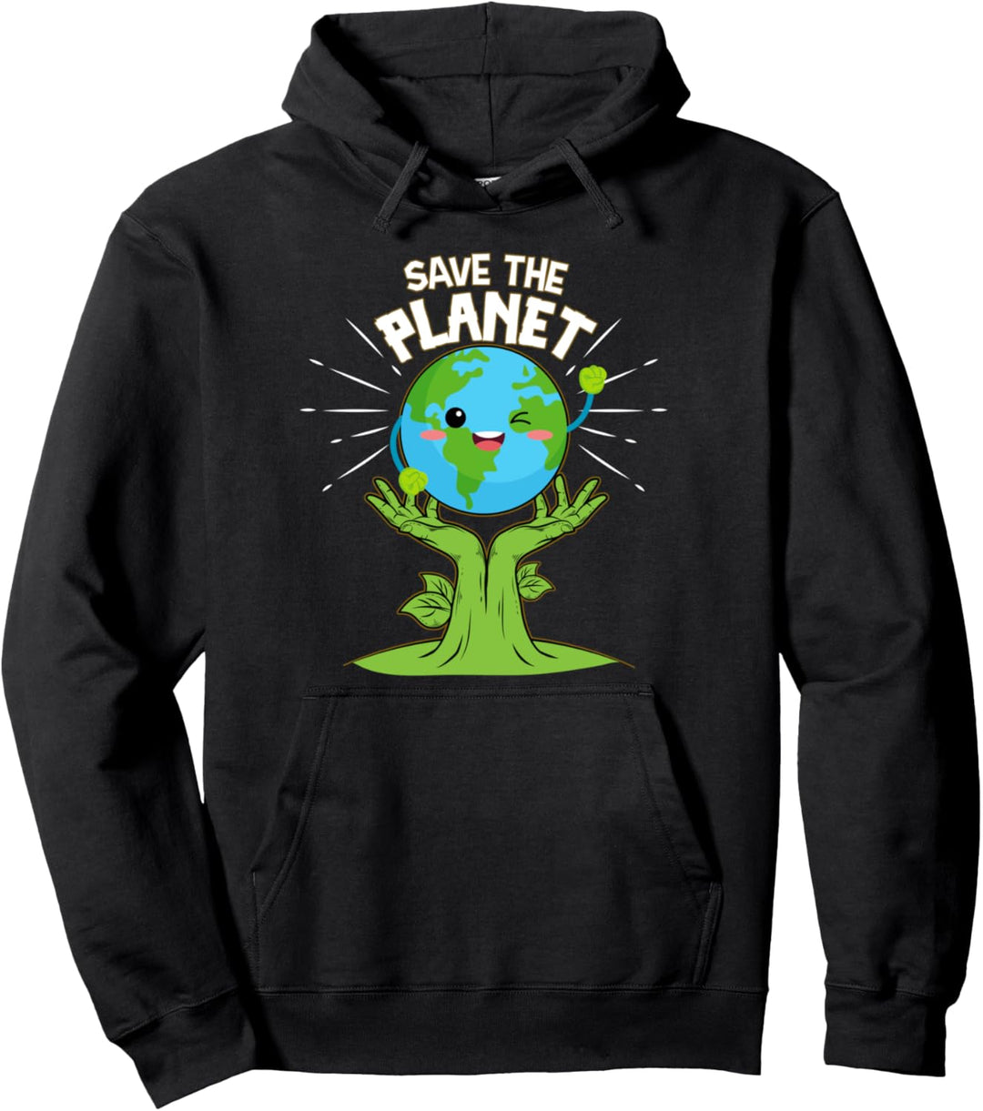 Rette den Planeten Bäume - glücklicher Tag der Erde 2021 Pullover Hoodie