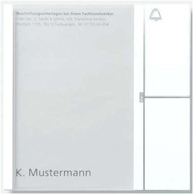 Siedle 4919381 Tastenmodul 1 Taste 1 und N-System, TM 612-1 Dg, dunkelgrau glimmer