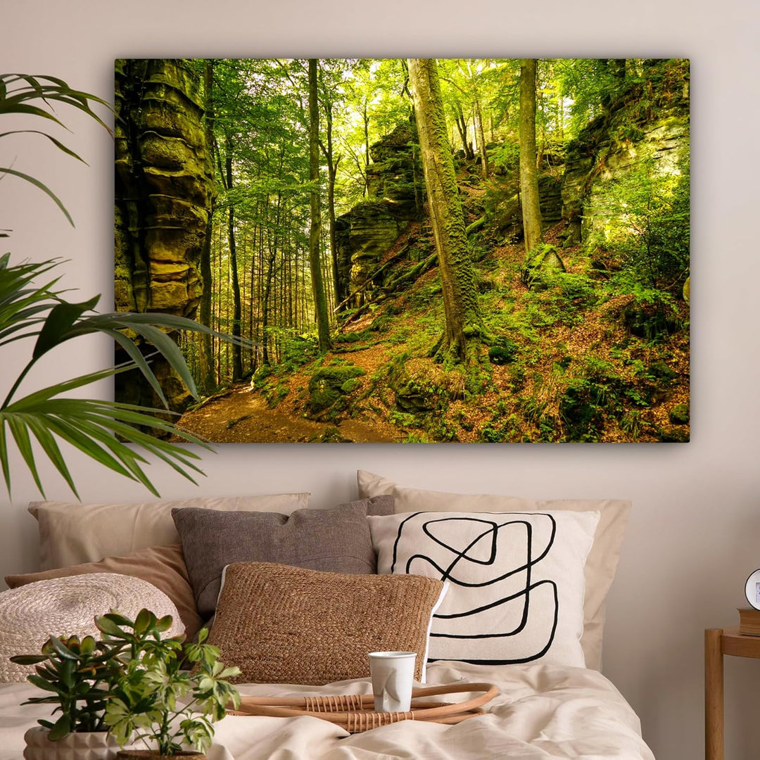 MuchoWow© Bilder Gross 120x80 cm XXL Wohnzimmer Deko Modern Wandbild Foto auf Leinwand Bild Schlafzi
