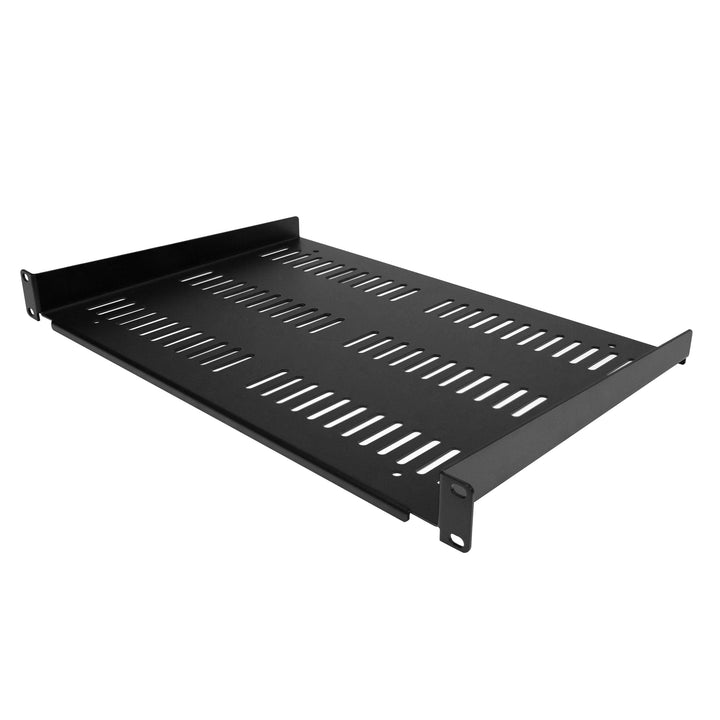 StarTech.com 1HE 19 Zoll Fachboden für netzwerk schrank - Freitragende perforierte Rack ablage für S