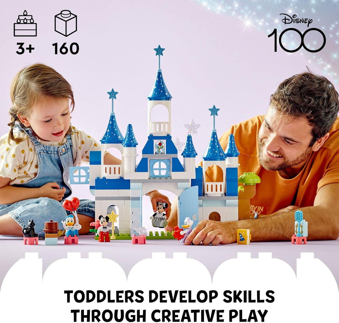 Lego DUPLO Disney 3 in 1 Magic Castle 10998 Bauset zum Familienspiel mit 5 Disney-Figuren inklusive