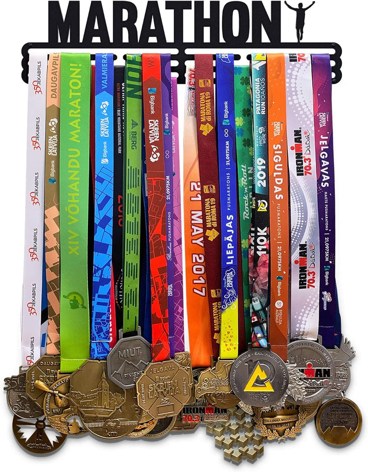 United Medals Marathon Medaillenhalter Running Laufen für 48 Medaillen Aufbewahrung - Läufer Geschen