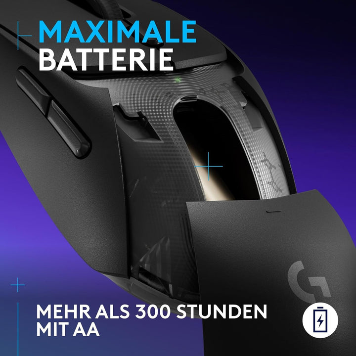Logitech G309 LIGHTSPEED kabellose Gaming-Maus, leicht, LIGHTFORCE-Hybridschalter, HERO 25K-Sensor,