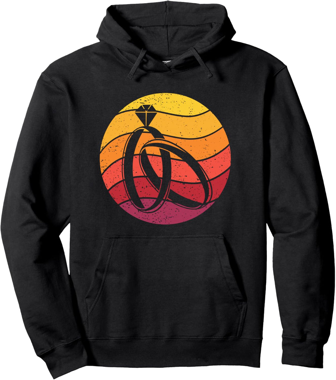Eheringe Rings Retro Style Vintage Pullover Hoodie