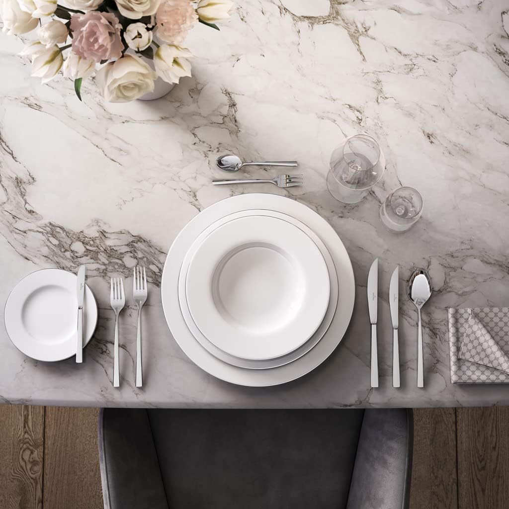 Villeroy & Boch Anmut Platinum No.1 Suppenteller 24 cm Elegant & Klassisch, 24 cm Elegant & Klassisc