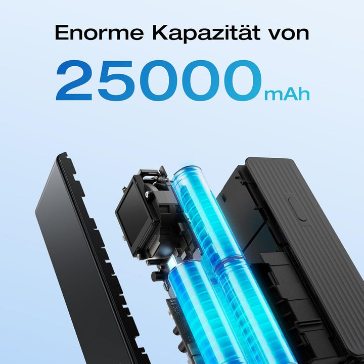 EcoFlow Powerbank 25000mAh 170W mit Zwei 140W USB-C Anschlüssen, Tragbares Ladegerät Laptop Power Ba