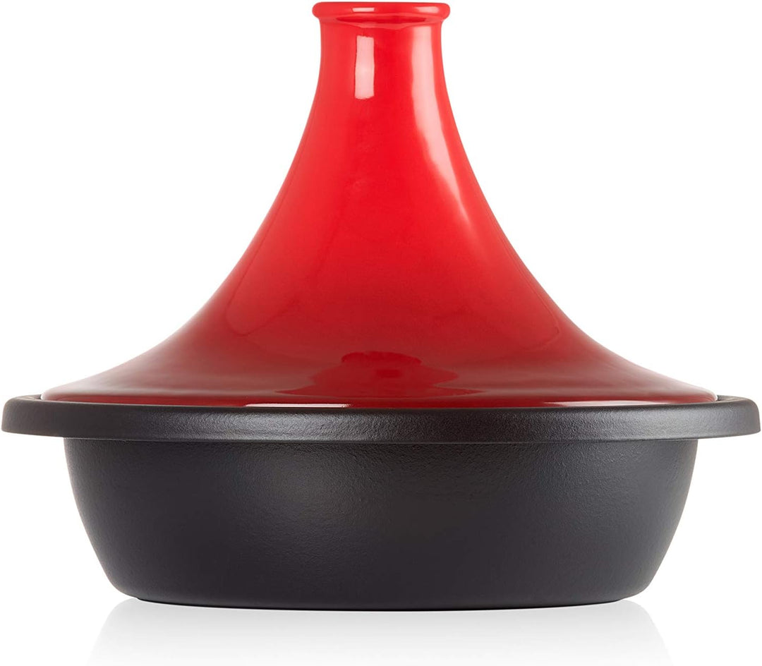 Le Creuset Gusseisen-Tagine, Rund, Ø 31 cm, Für alle Herdarten, Induktion und Backofen geeignet, Kir