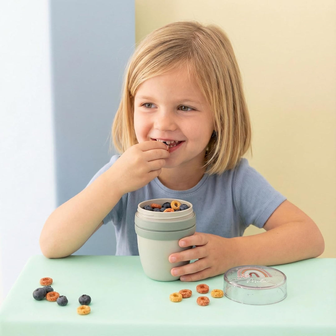 Bärenfreunde Mepal Müslibecher personalisiert, Pot Joghurtbecher, to go Becher, Geeignet für Tiefküh