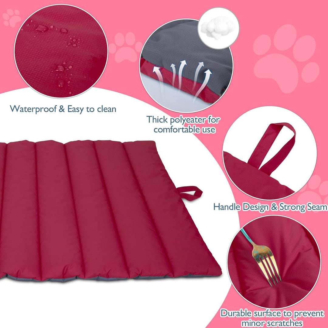 XIAPIA wasserdichte Hundematte für Outdoor, Waschbares Hundebett, Antistatik, Hygienisch, Faltbar, G