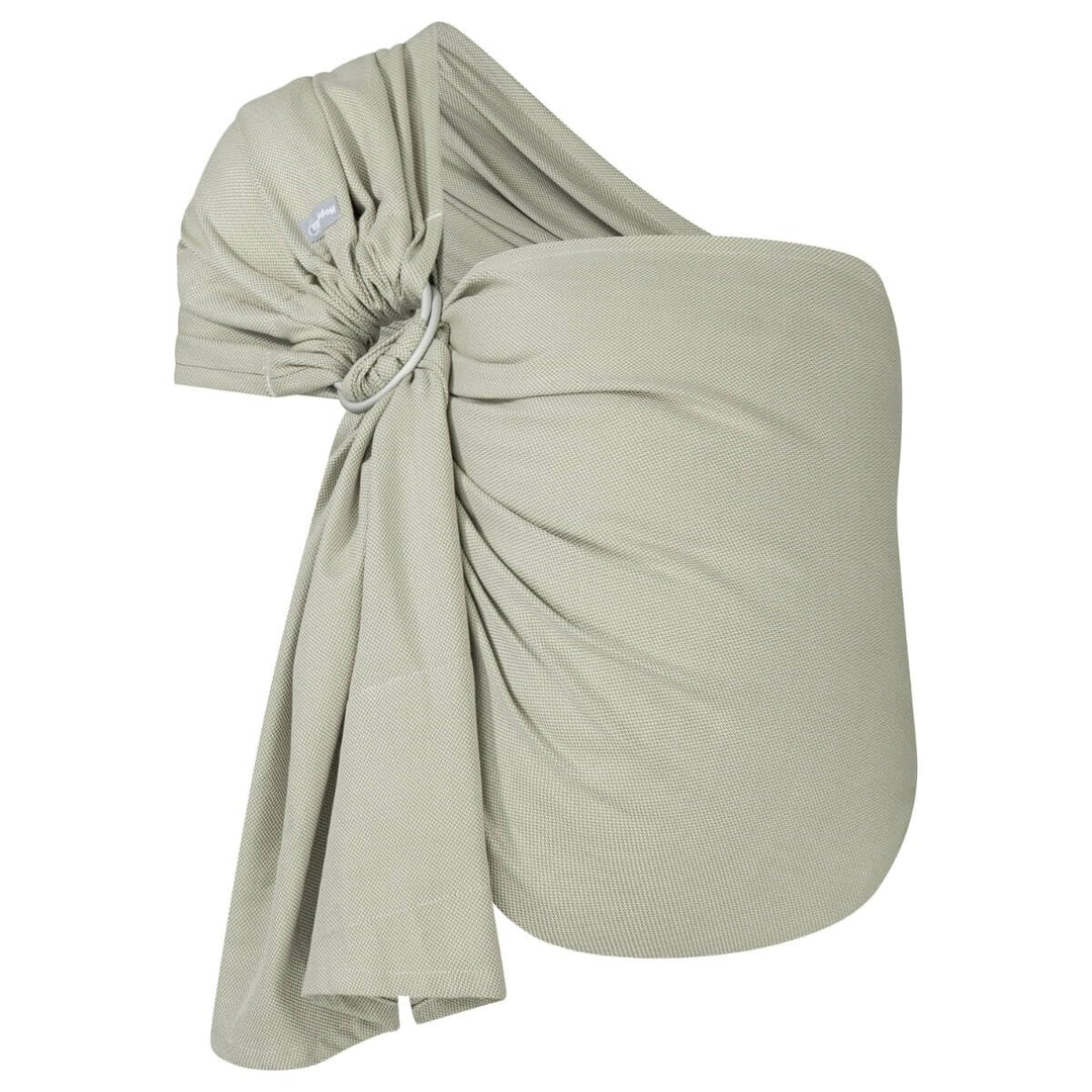 Hoppediz Ring-Sling, Baby-Tragetuch ab Geburt, 100% kbA-Baumwolle, Design Elba Elba 2,00 x 0,70 m, E