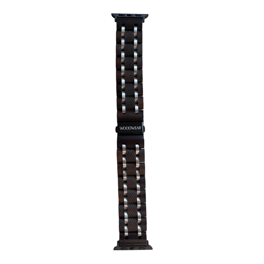 woodwear Handmade Apple Smartwatch Holzarmband dunkel kompatibel mit Apple Watch 44 mm 42 mm Apple W