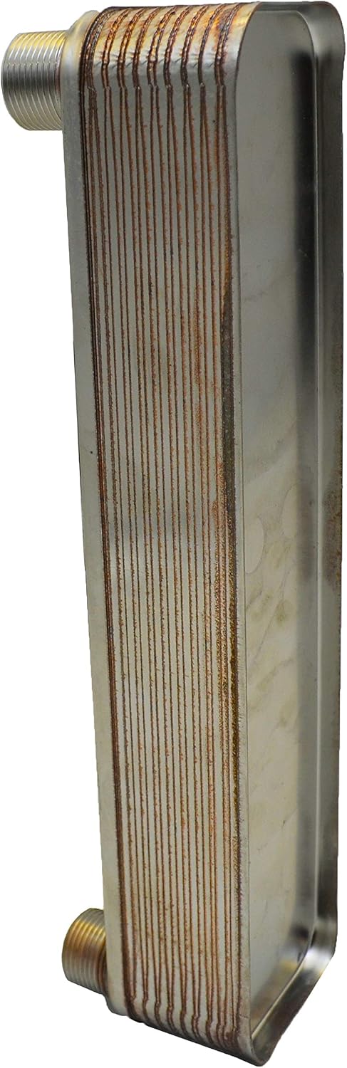 Edelstahl Plattenwärmetauscher Wärmetauscher mit Isolierung Nordic Tec Ba-23-20 20 Platten 90kW 3/4”
