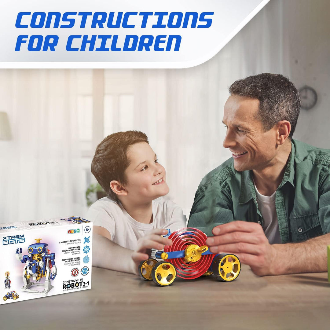 Xtrem Bots - 3-in-1-roboter-set Für Kinder 8 Jahre Oder Mehr | Lernspielzeug Lernroboter | Lernrobot