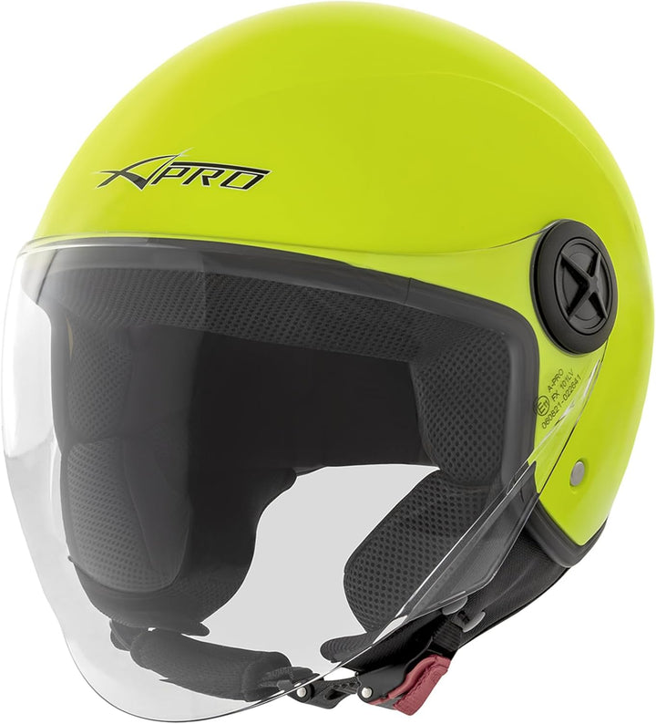 Motorradhelm Motorrad Roller Offenes Jet Scooter Helm Viser ECE 22 BACKLINE 57-58 cm ( M) Flou, 57-5