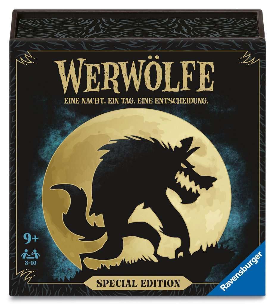 Ravensburger 24897 - Werwölfe - Special Edition, 10 Jahre Jubiläum, Kartenspiele ab 9 Jahre, für 3-1