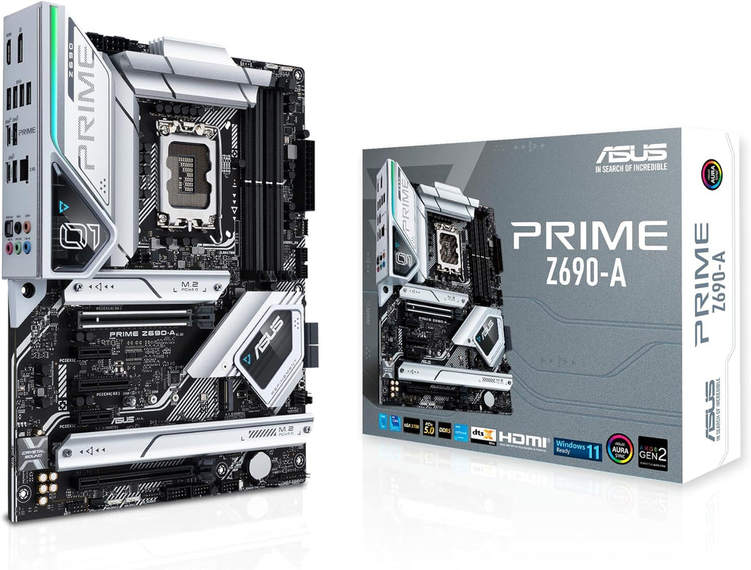 ASUS Prime Z690-A Gaming Mainboard Sockel Intel LGA 1700 (Intel Z690, ATX, PCIe 5.0, 4x M.2, DDR5-Sp