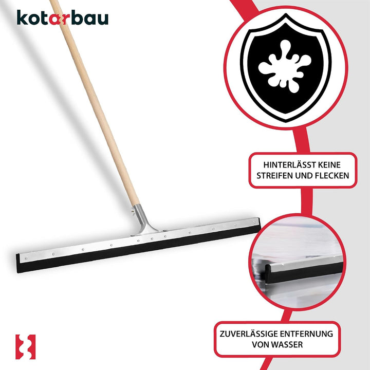 KOTARBAU® Gummiabzieher - Wasserschieber - 90 cm – Bodenabzieher - Schaumstoff-Wasserabzieher – für