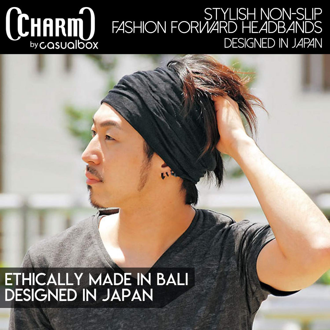 Dünnes Lauf Stirnband Sport Haarband Herren, Bandana Damen Sommer Japanische Mode Lang, Loop Tuch Zu