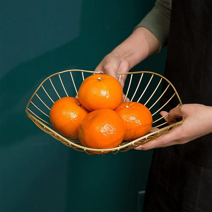 Obstkörbe Gold Metall, Obstkorb Aus Eisen, Obstschalen im Wohnzimmer, Brotkorb Obstschale Metall, Ho