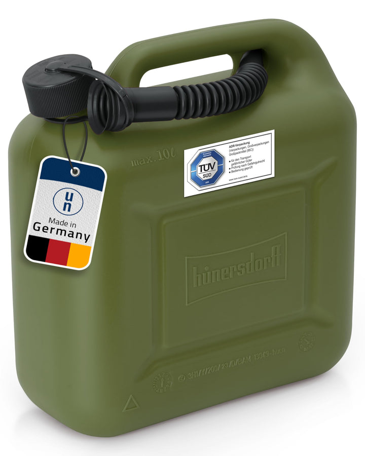 Kraftstoff-Kanister 812869 STANDARD 10l für Benzin, Diesel und andere Gefahrgüter, UN-Zulassung, mad
