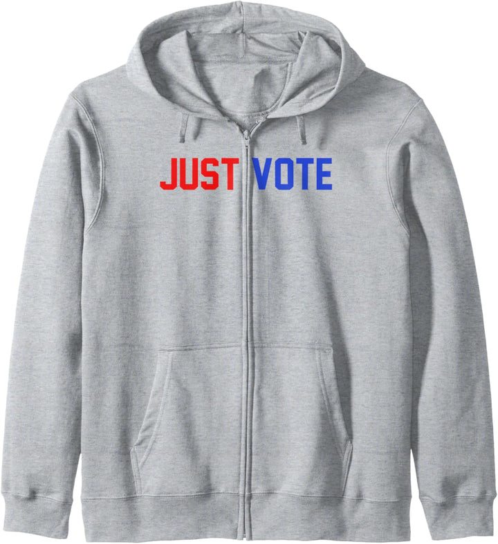 Just Vote Simple Red & Blue Bold Text Kapuzenjacke