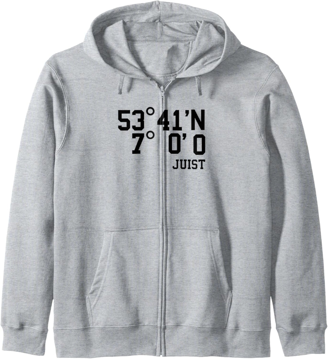 Juist Koordinaten Shirt Insel Urlaub Geschenk Idee Kapuzenjacke